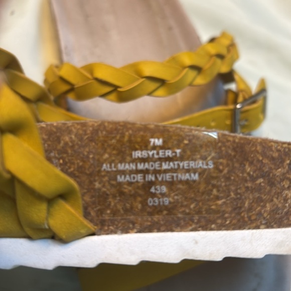 Braided Yellow Sandals - Picture 3 of 3